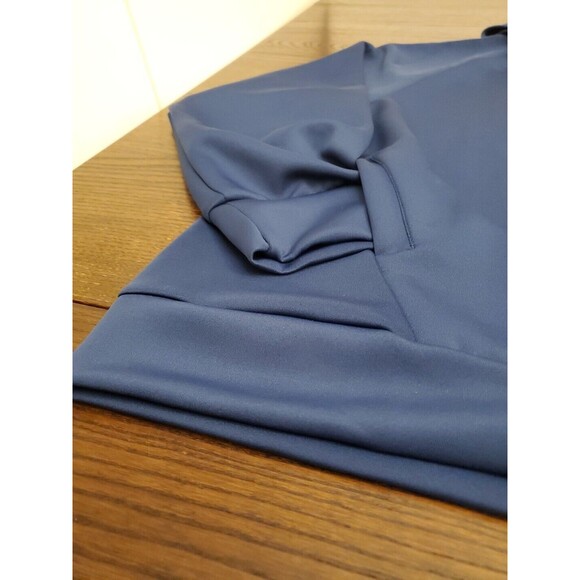 Nicole Miller Sport Hoodie Pressed Raised Print Dark Teal Scuba Pullover 3XL NWT - Picture 6 of 15